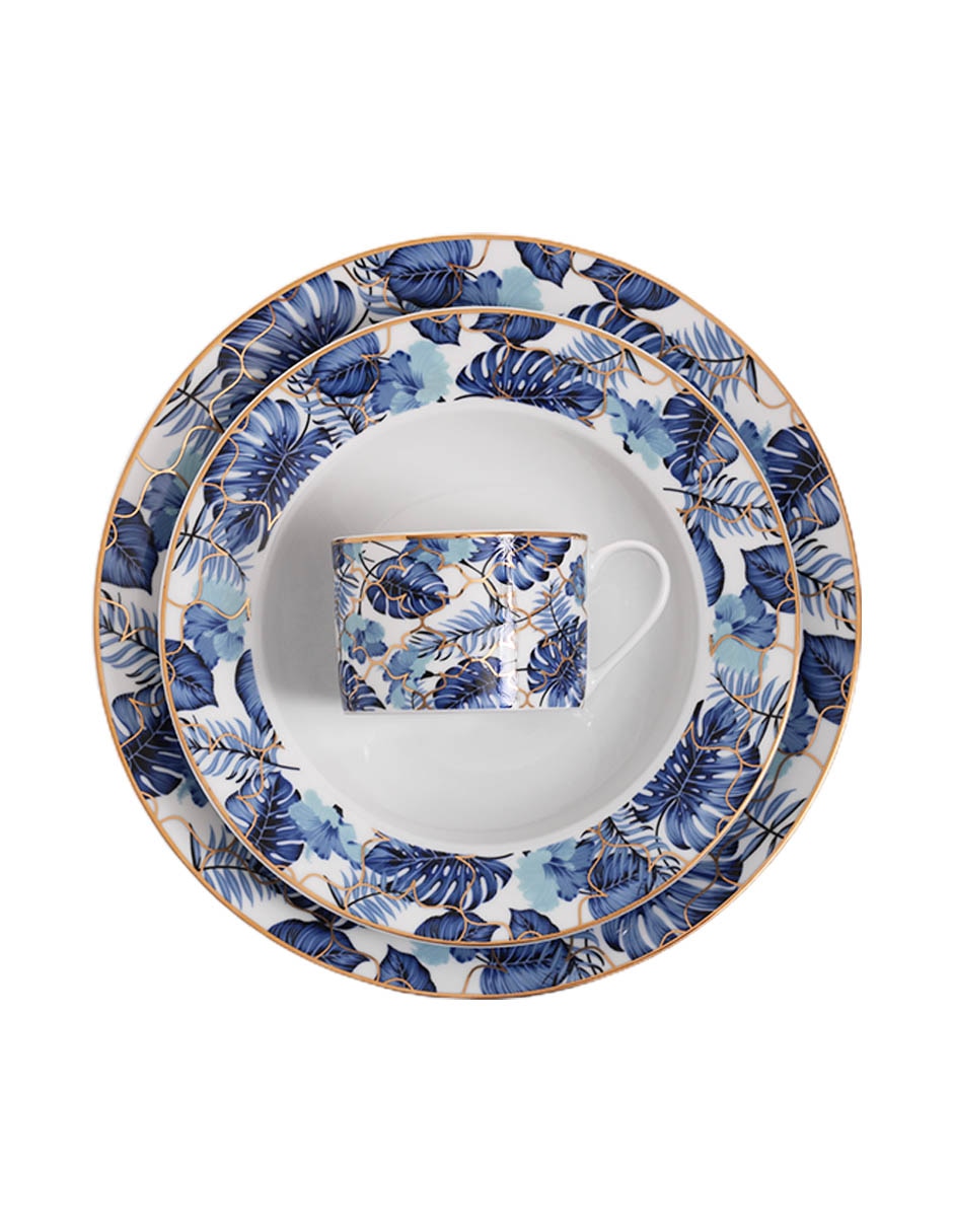 Vajilla caraban de porcelana para 4 personas 2