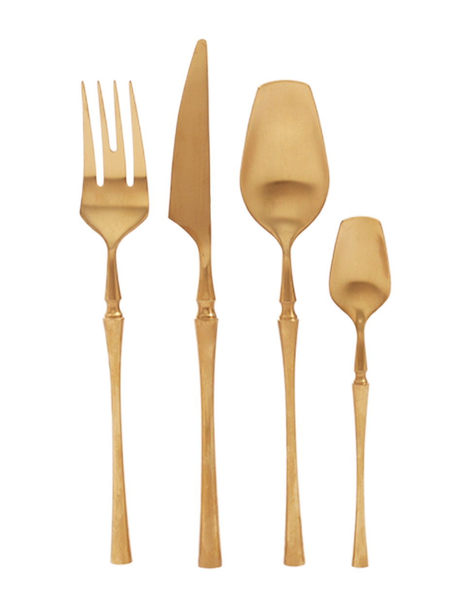 Set cubiertos Anastacia de acero inoxidable 16 piezas