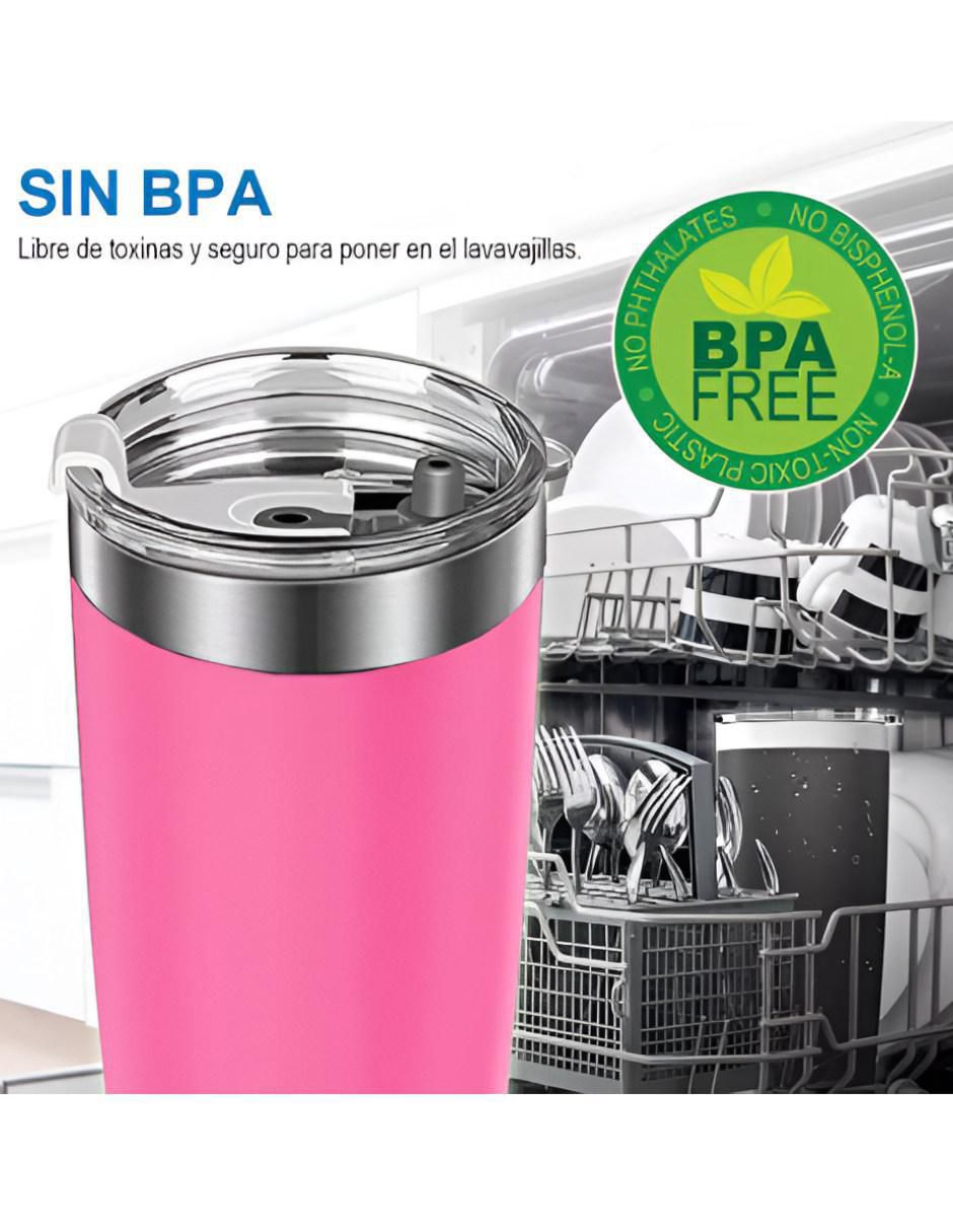 Set vaso con tapa y popote con 4 piezas 3