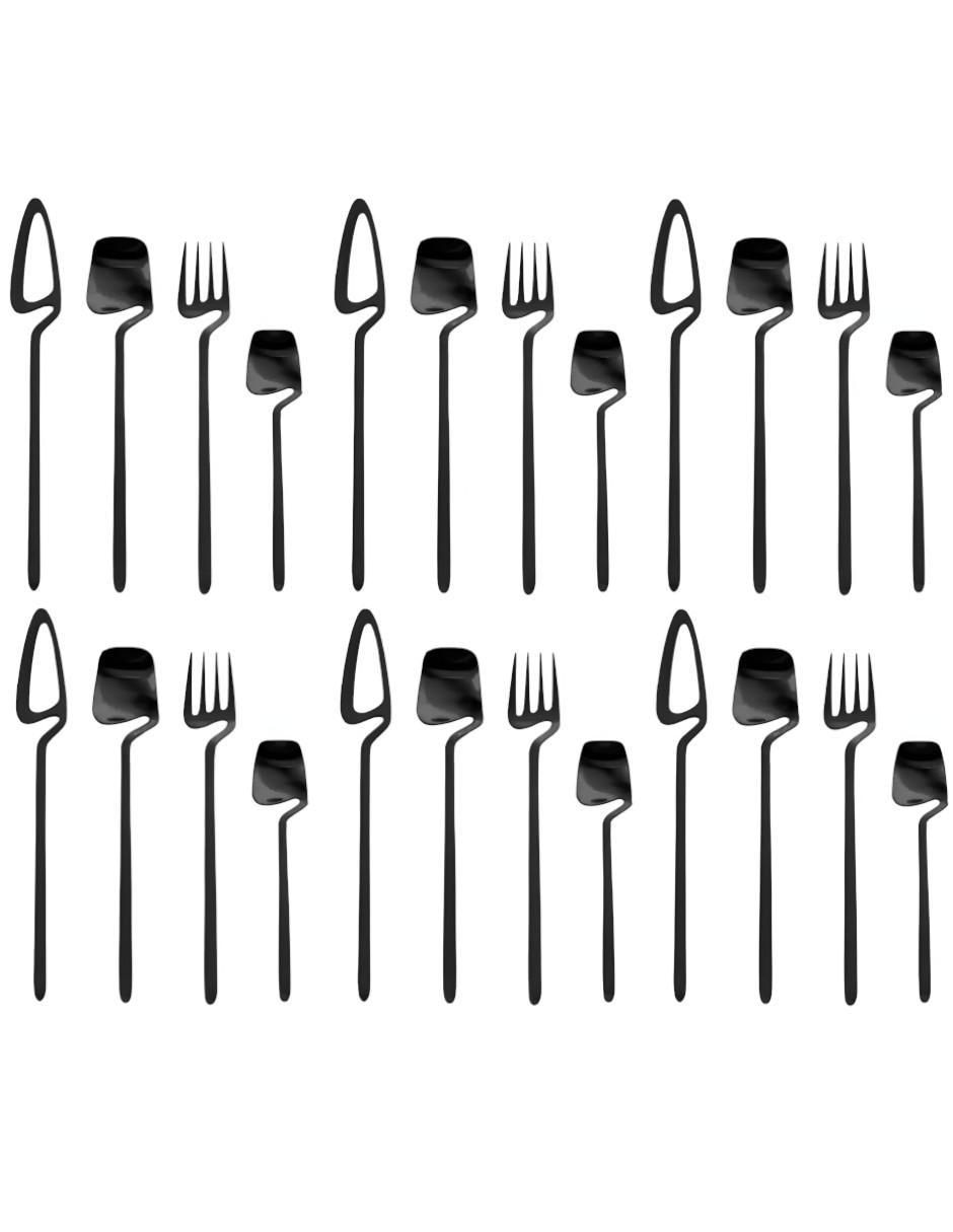 Set cubiertos de acero inoxidable 24 piezas