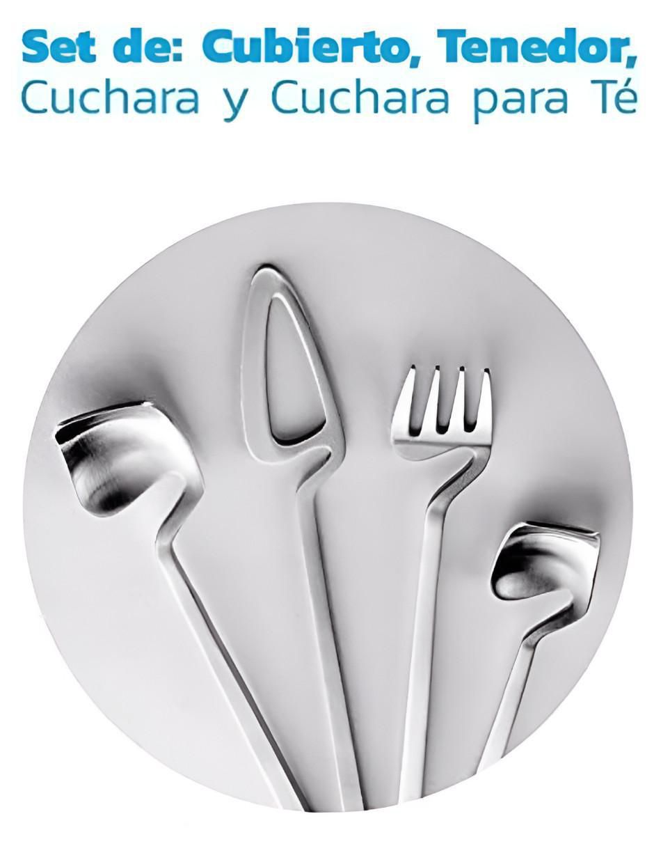Set cubiertos de acero inoxidable 24 piezas 2