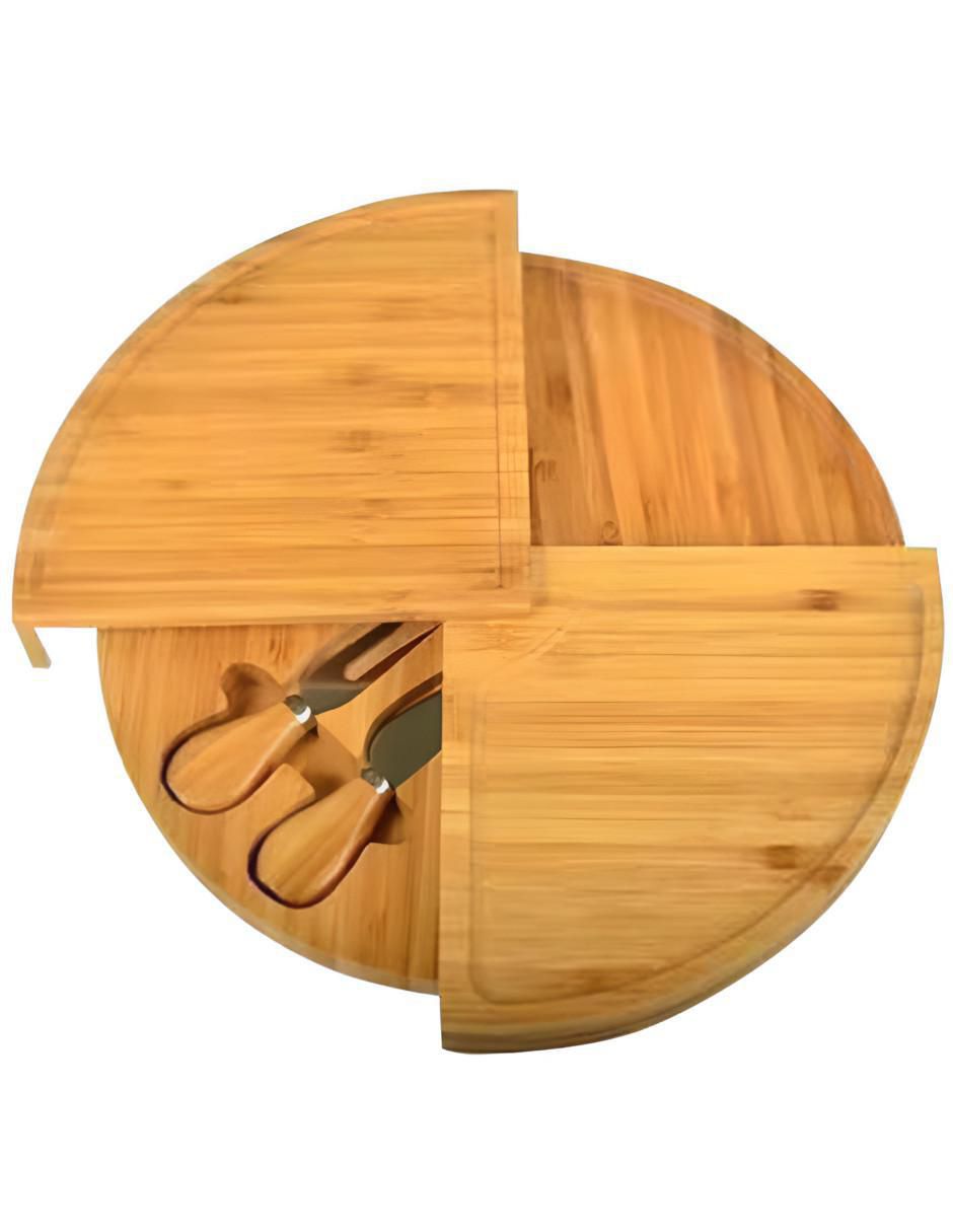 Tabla para queso de bambú