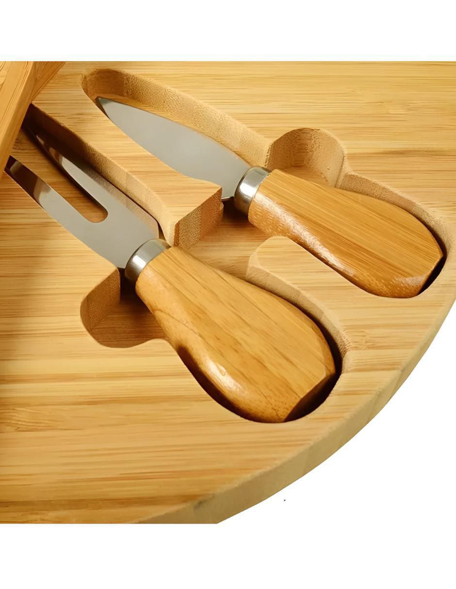 Tabla para queso de bambú 2