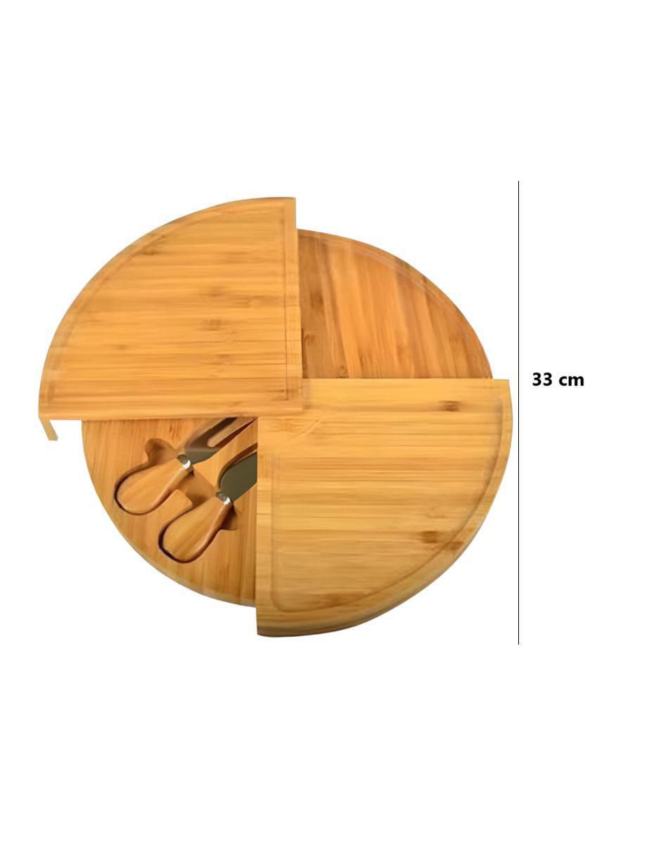 Tabla para queso de bambú 5