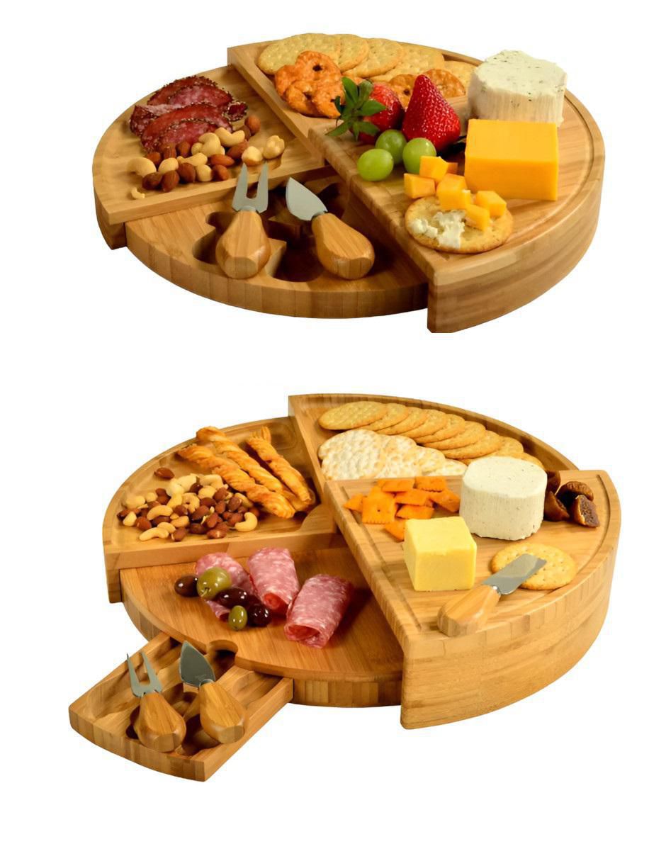 Tabla para queso de bambú 4