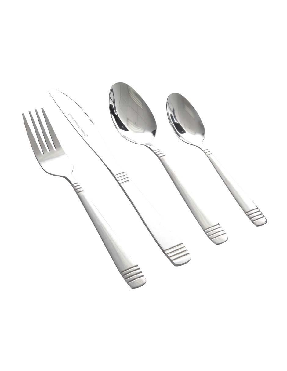 Set cubiertos de acero 16 piezas Set cubiertos de acero 16 piezas