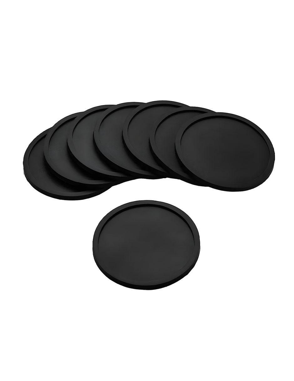 Set de portavasos de silicón 6 piezas