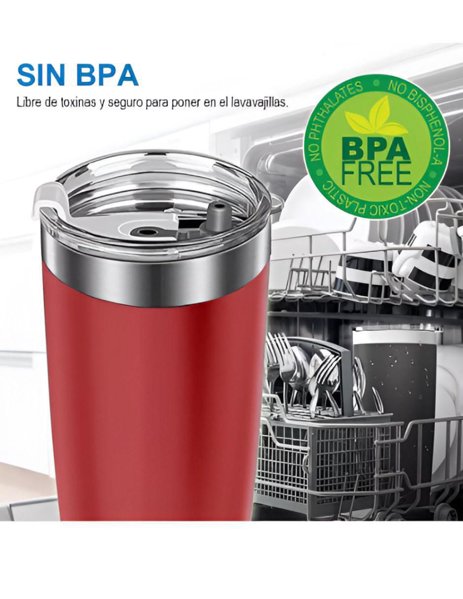 Vaso con tapa y popote 4