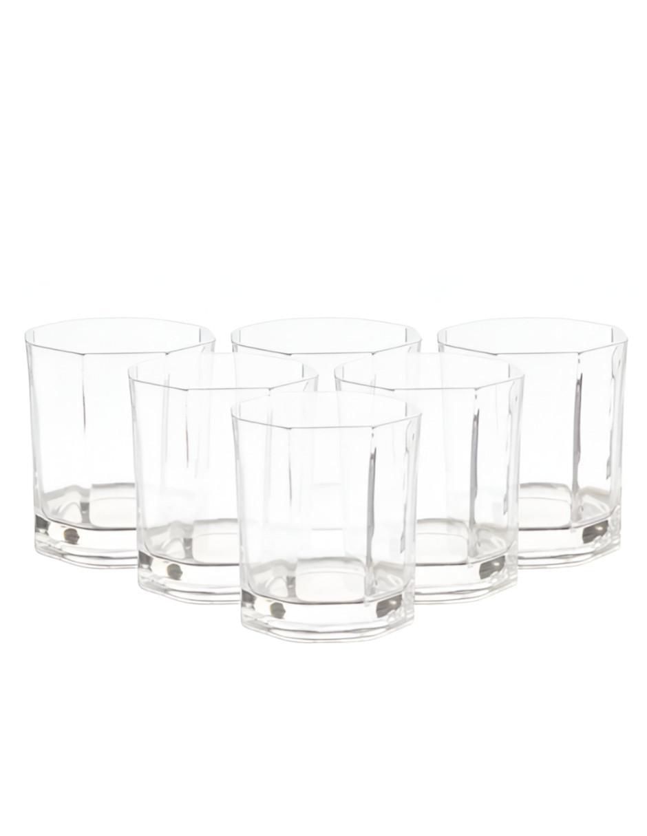 Set vasos de vidrio con 6 piezas