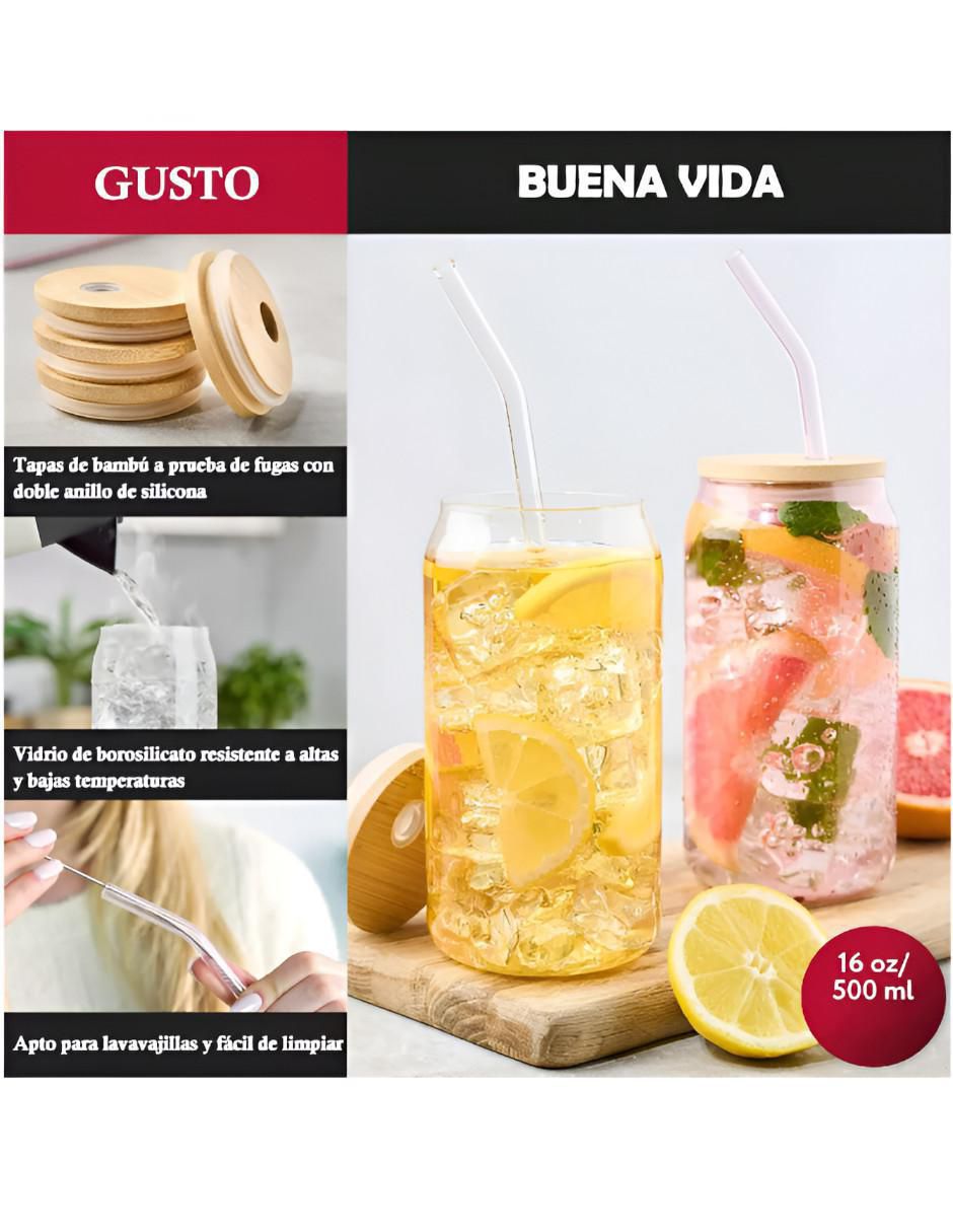 Set vasos de vidrio con 4 piezas 2