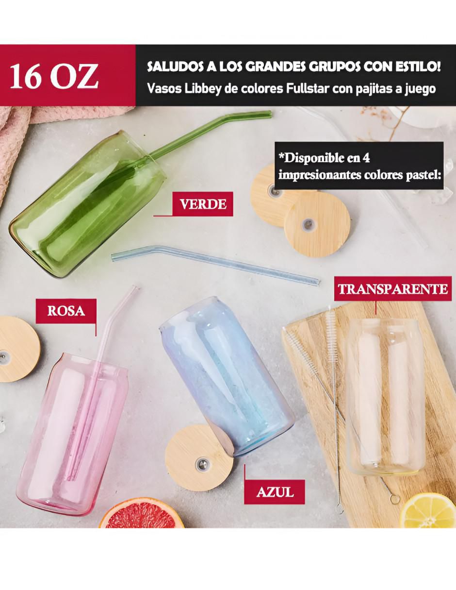 Set vasos de vidrio con 4 piezas 4