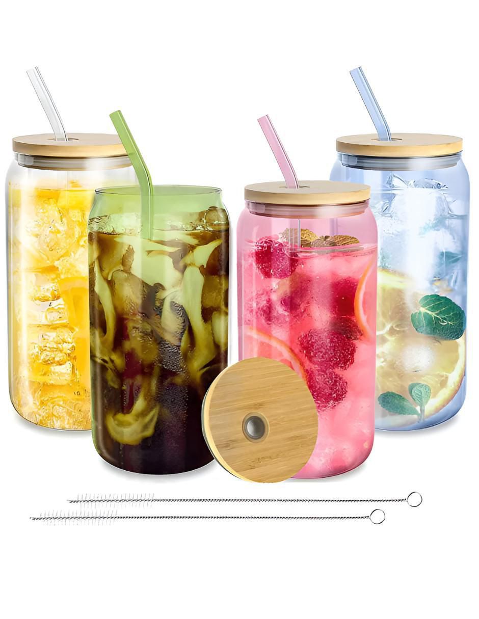 Set vasos de vidrio con 4 piezas 5
