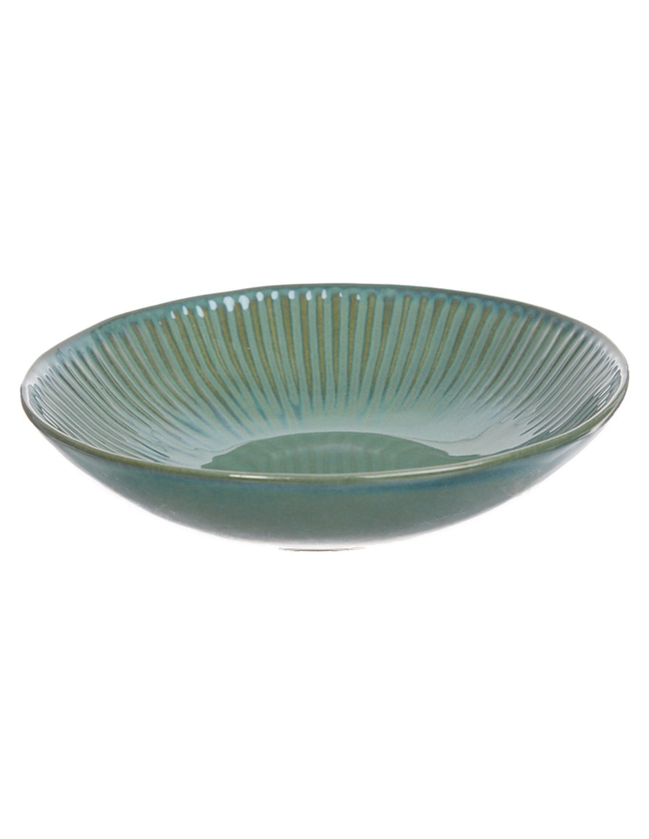 Plato sopa Gallery Green de porcelana