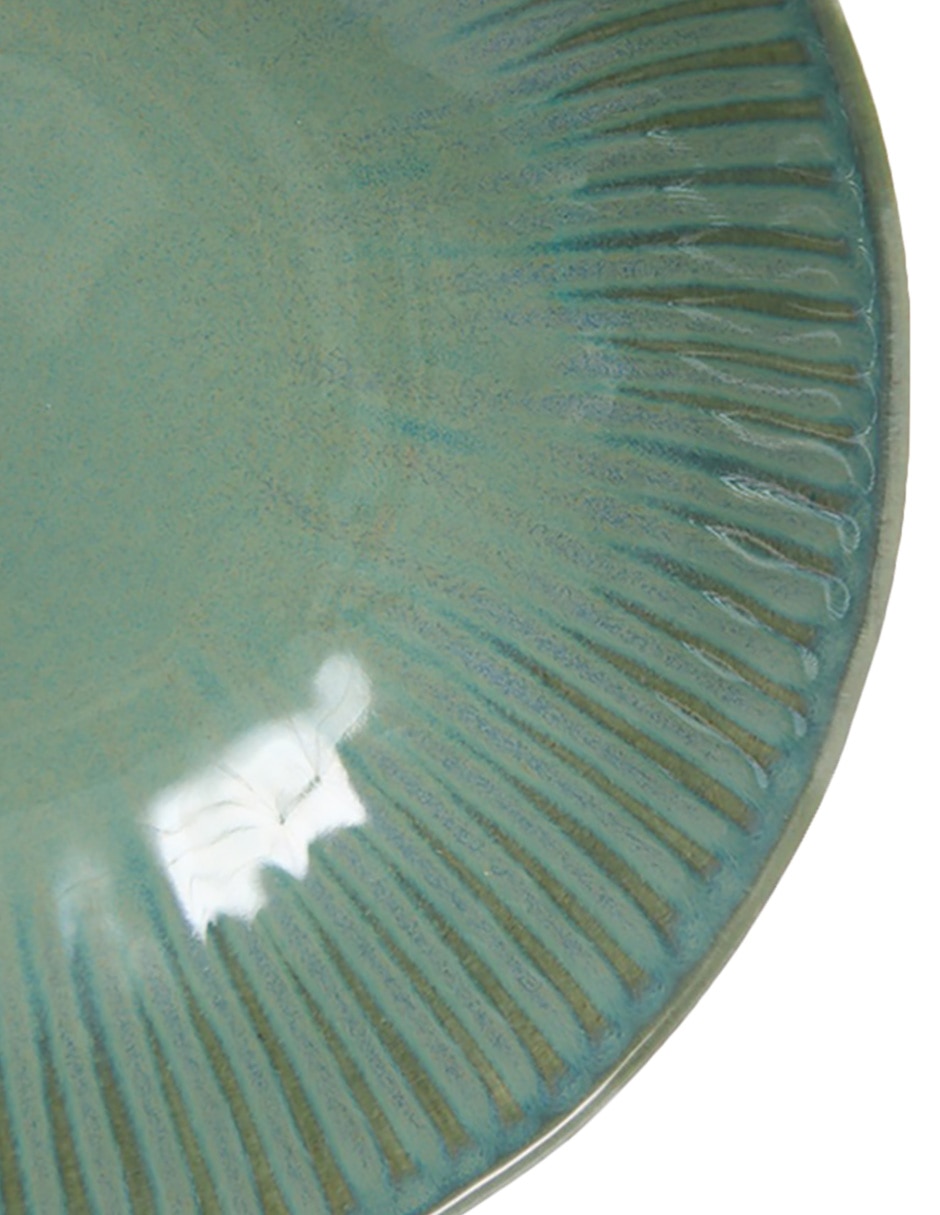 Plato sopa Gallery Green de porcelana 3