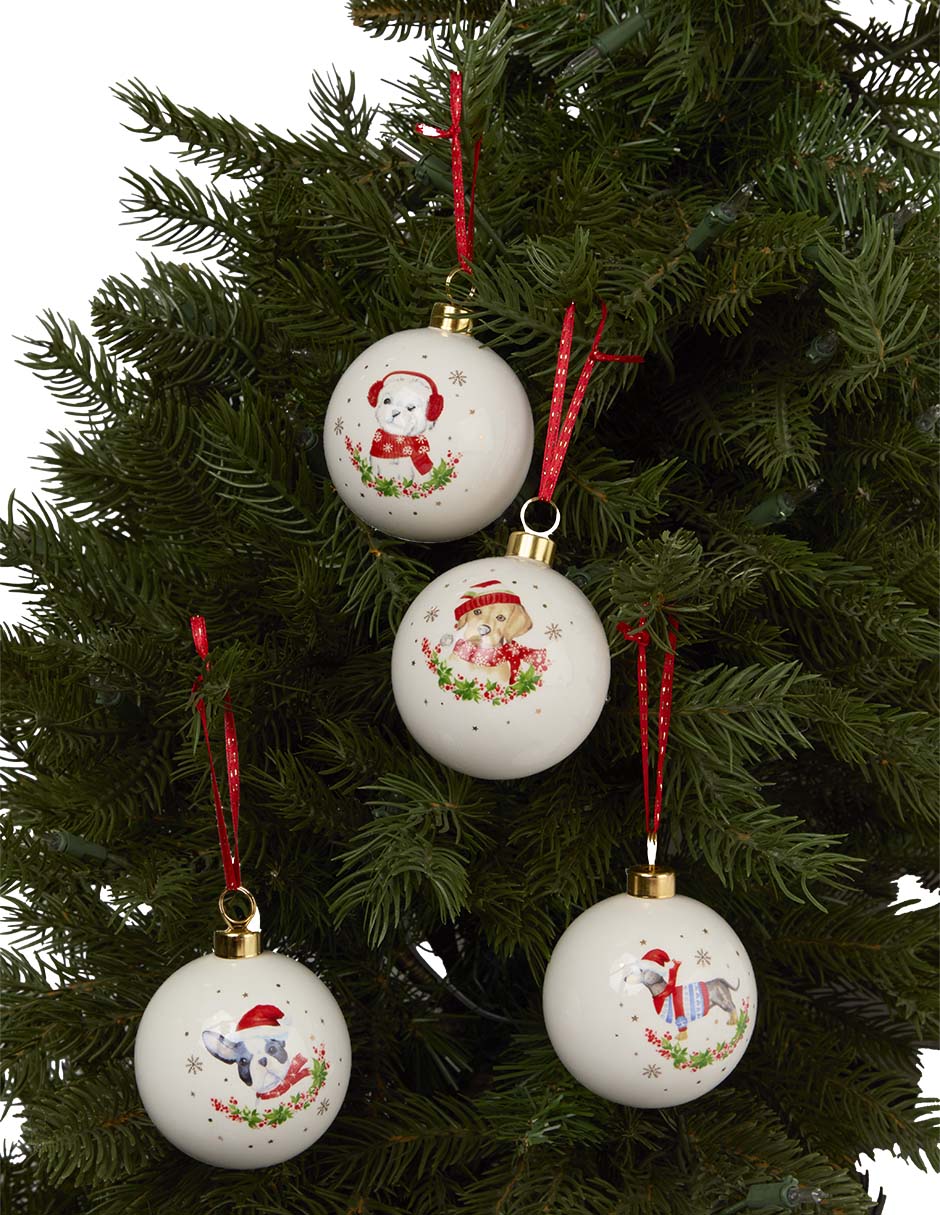 Set esfera navideña Christmas decorations con 4 piezas 6