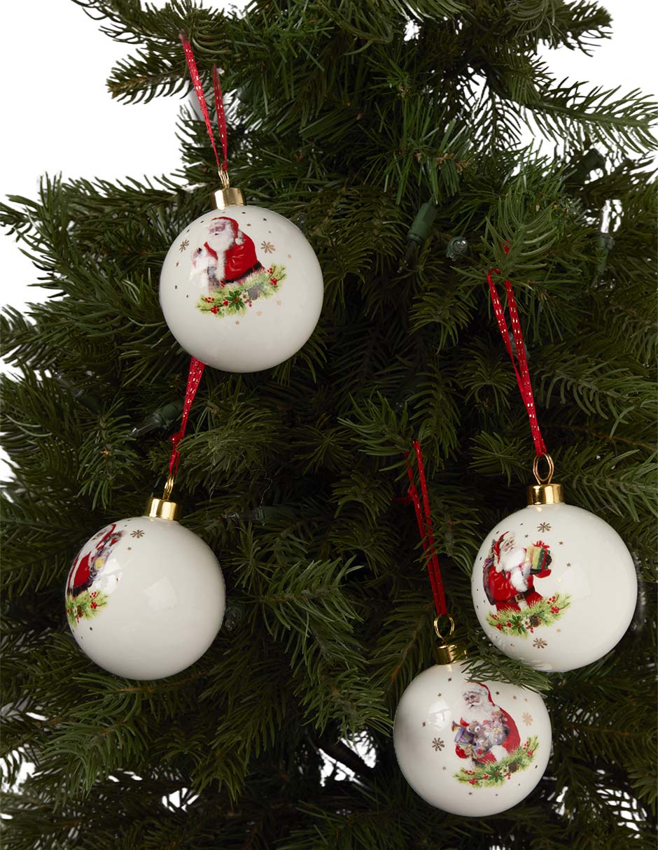 Set esfera navideña Christmas decorations con 4 piezas 5