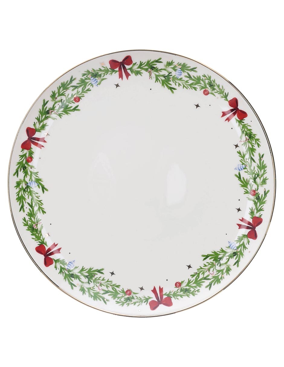 Vajilla cerrada navidad de porcelana para 4 personas 2