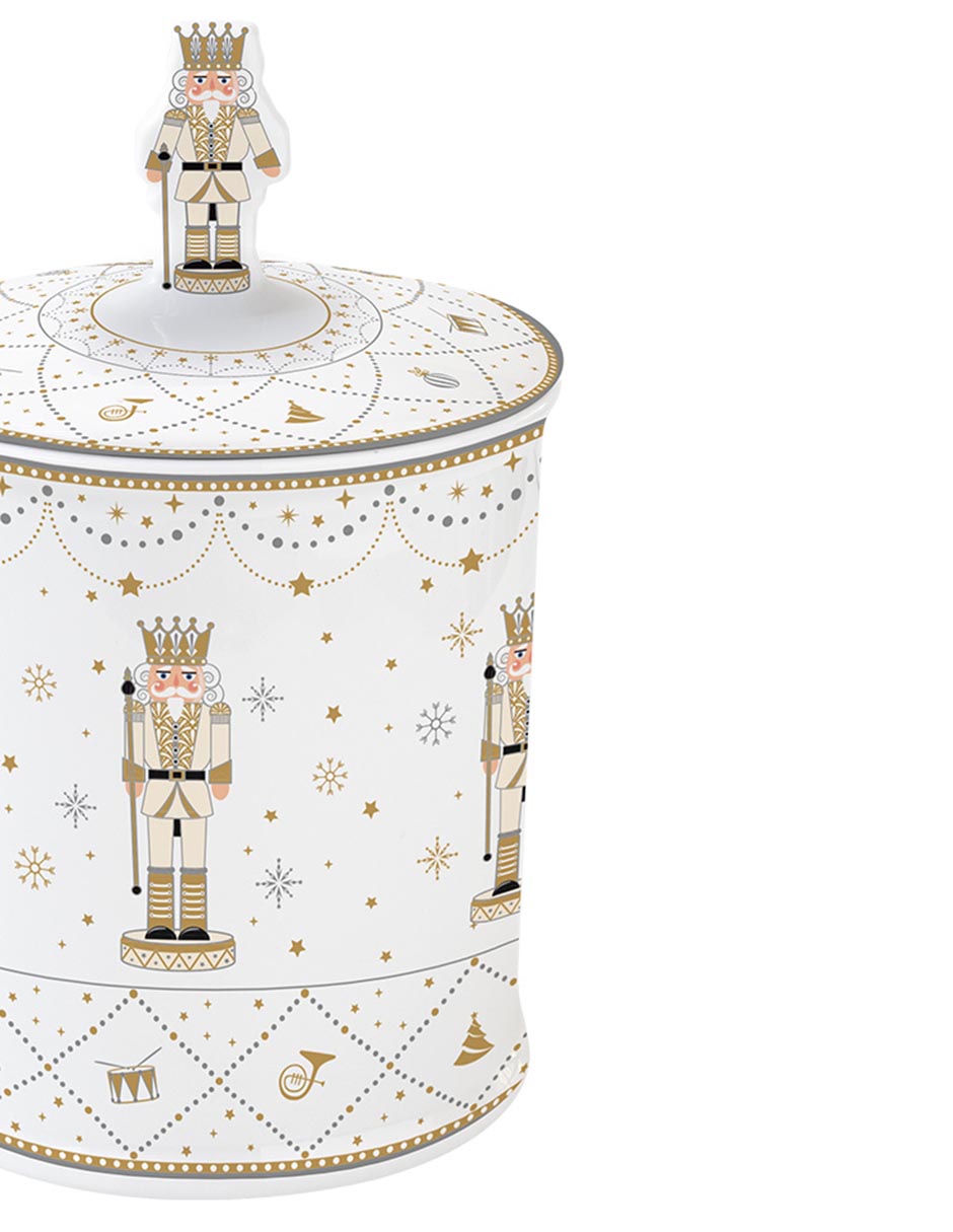Contenedor Navidad de porcelana 2 piezas 2