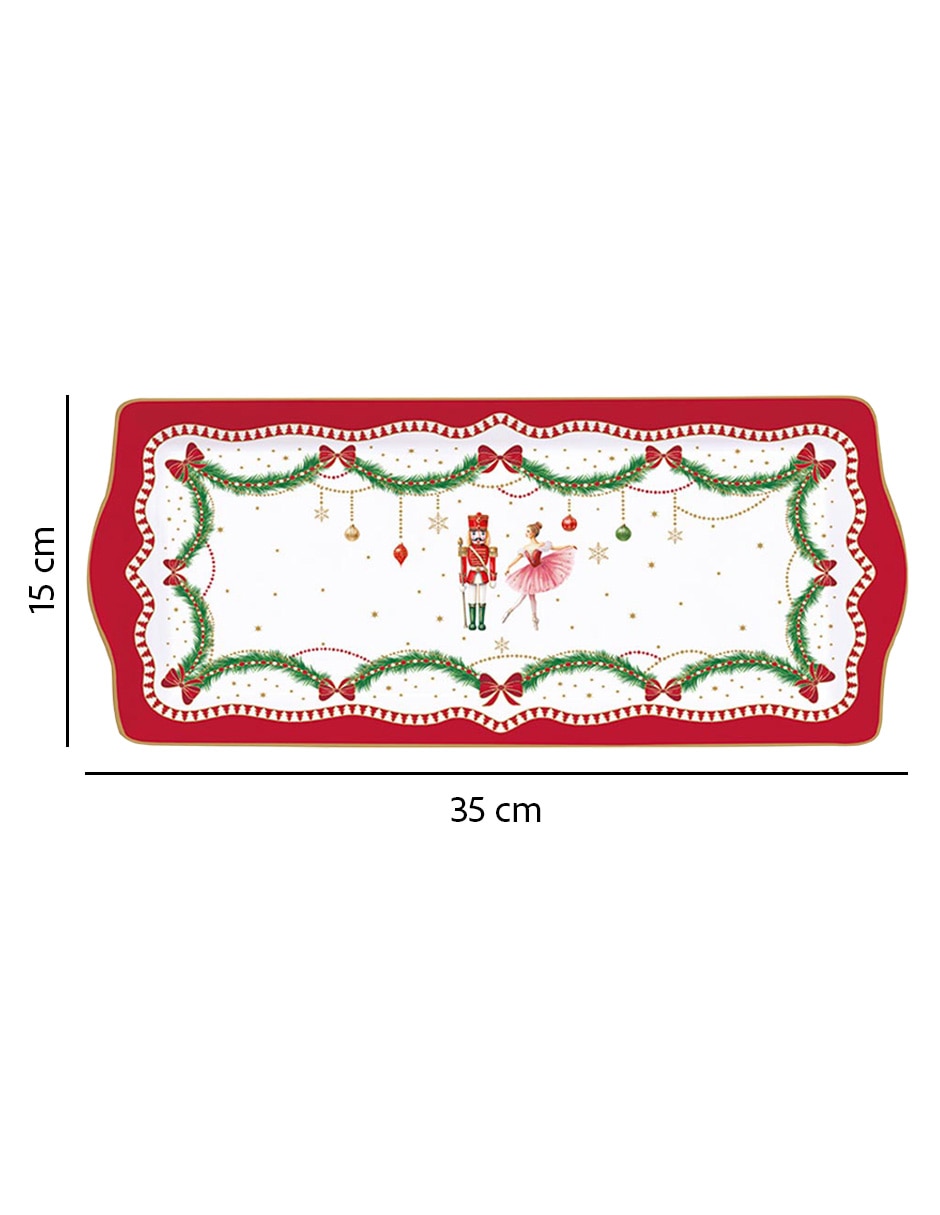 Bandeja decorativa Lifestyle de porcelana Cascanueces 3