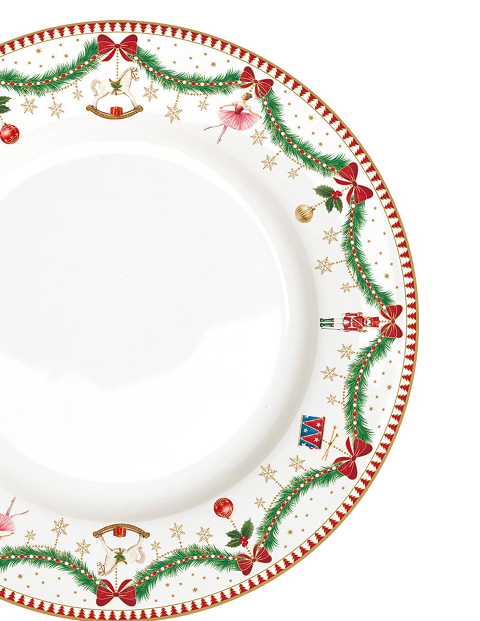 Vajilla lifestyle navidad de porcelana para 4 personas 6