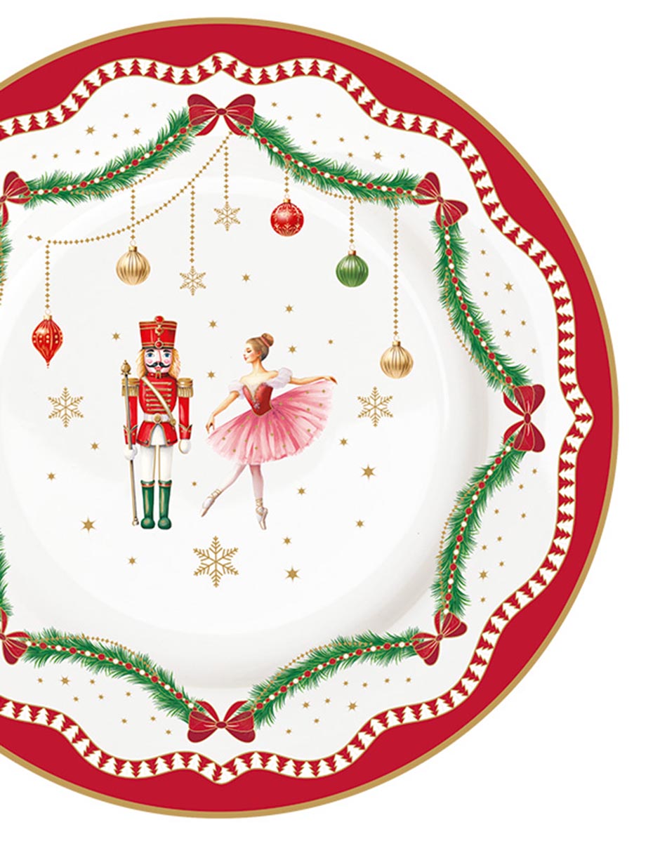 Vajilla lifestyle navidad de porcelana para 4 personas 8