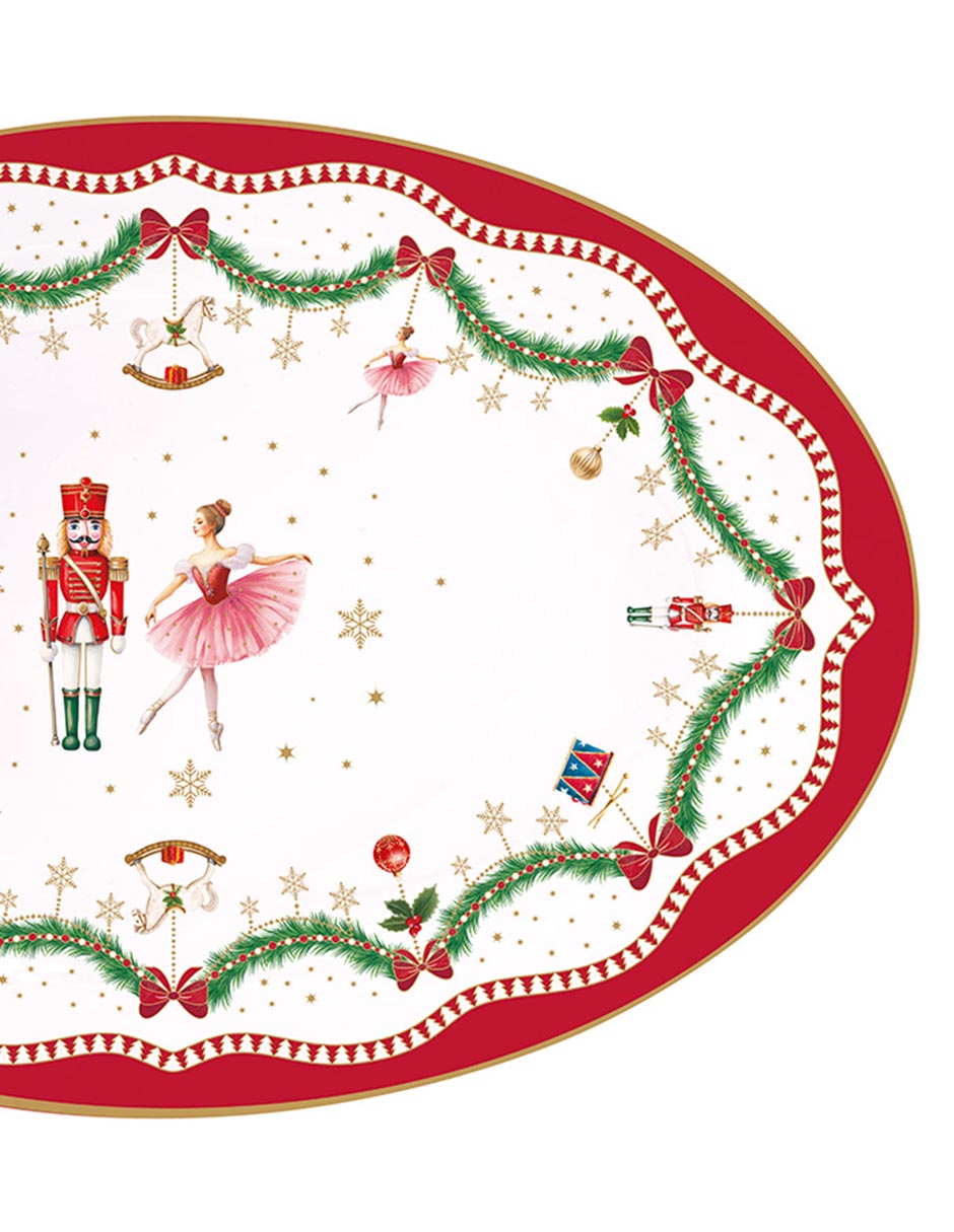 Platón navideño Lifestyle de porcelana 2