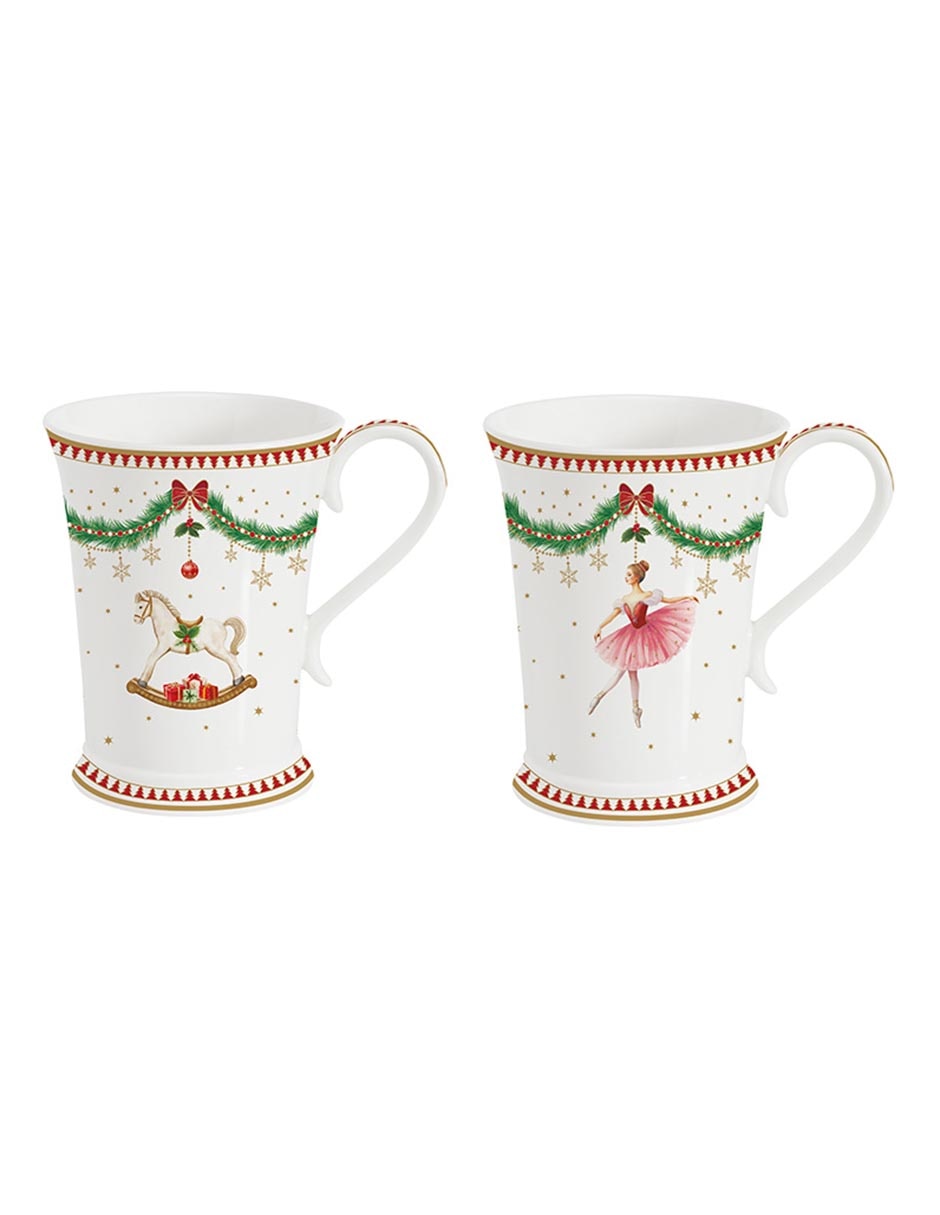 Set de tazas navideñas americanas Lifestyle 2 piezas Set de tazas navideñas americanas Lifestyle 2 piezas