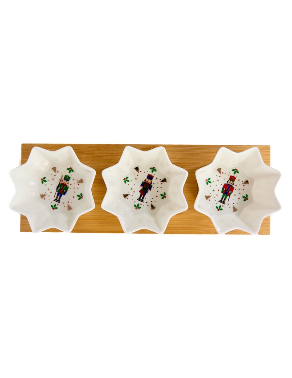 Set botanero navideño Classic Nutcracker de Porcelana 3