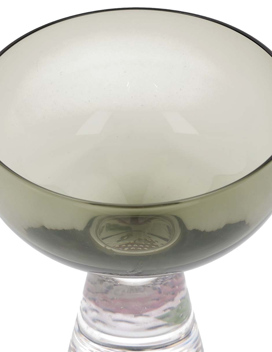COPA HELADO, 350 ML CHIC VIDRIO, GRIS