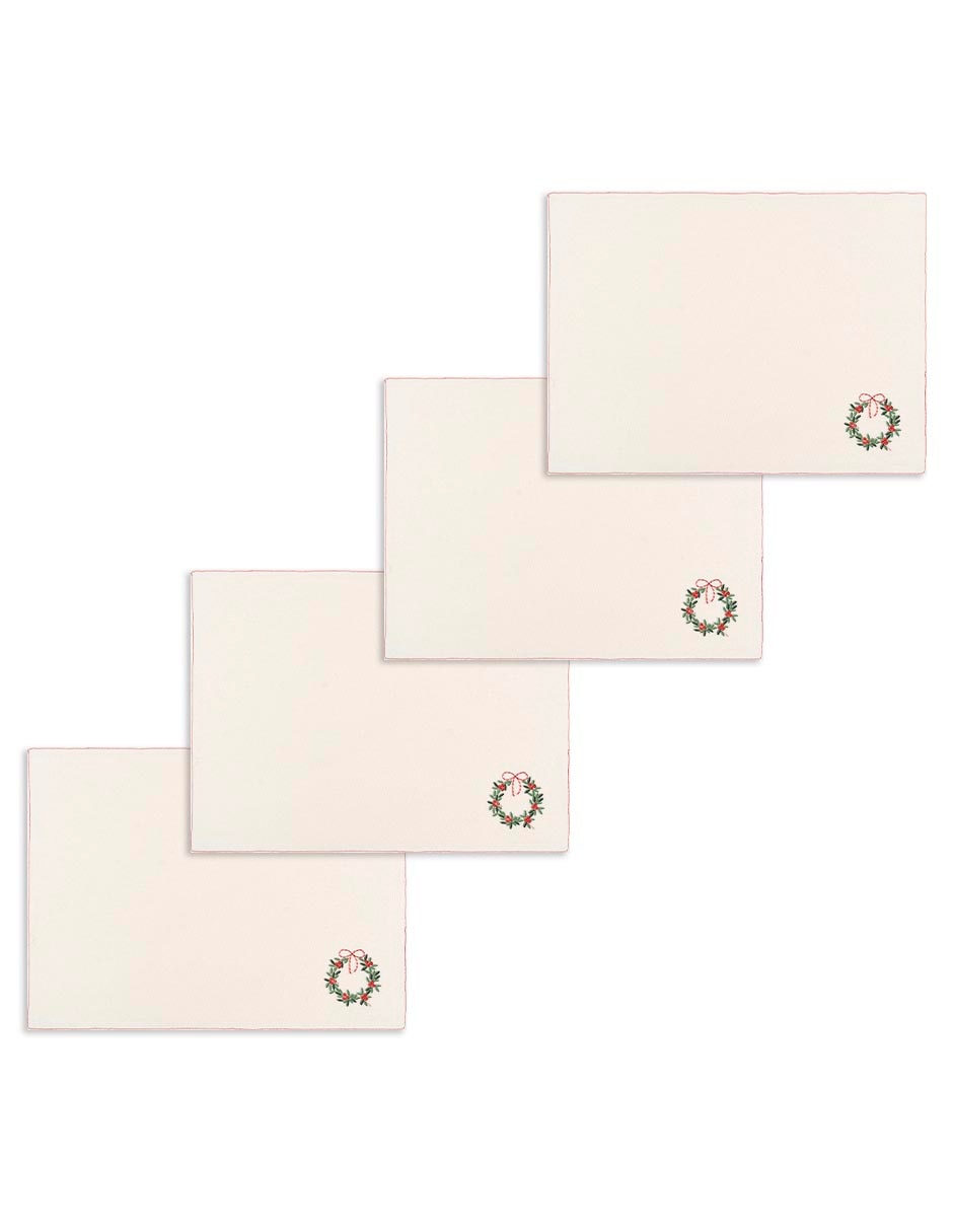 Set mantel individual rectangular de algodón Coranta Navidad Set mantel individual rectangular de algodón Coranta Navidad