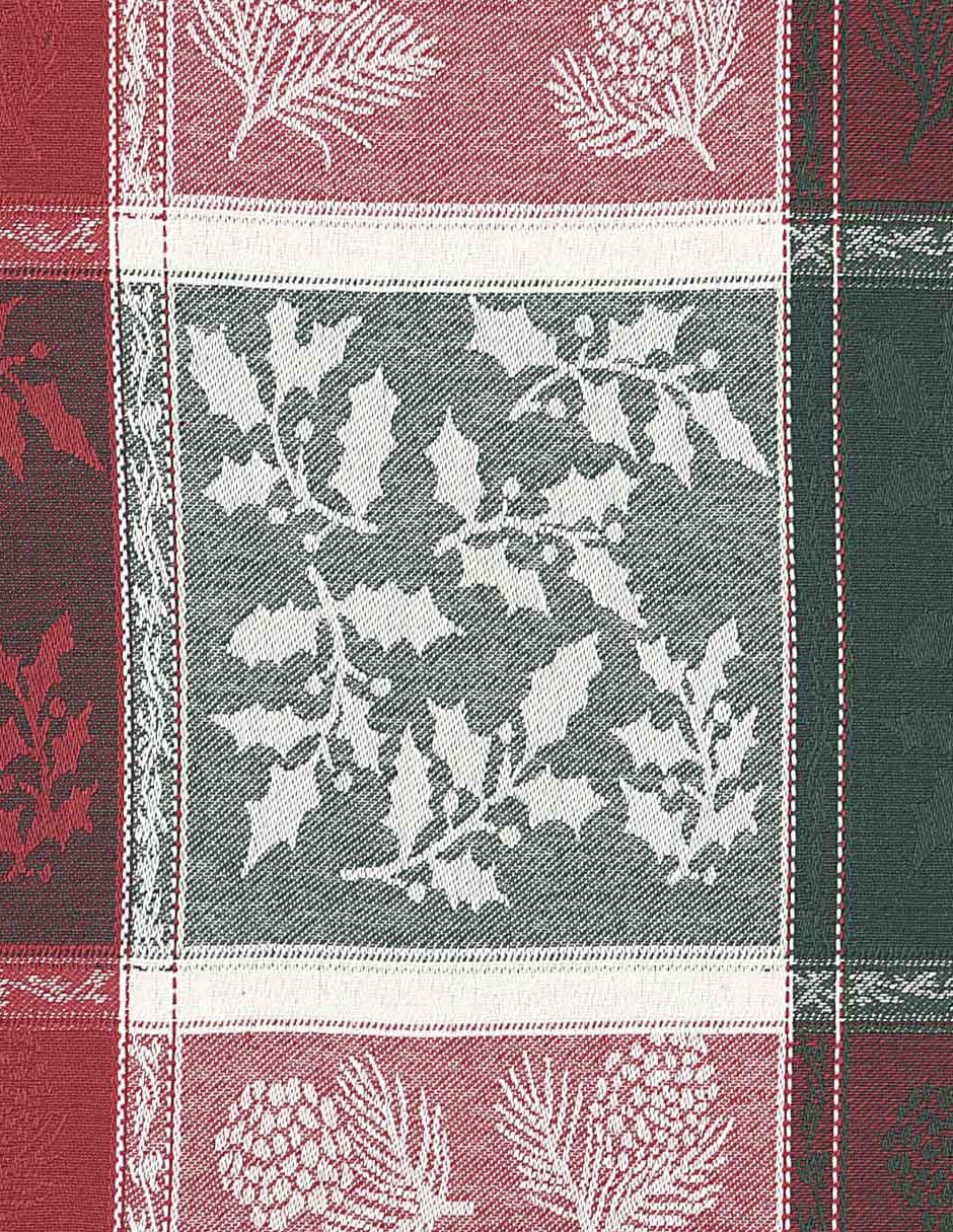 Mantel individual navideño rectangular de algodón 2