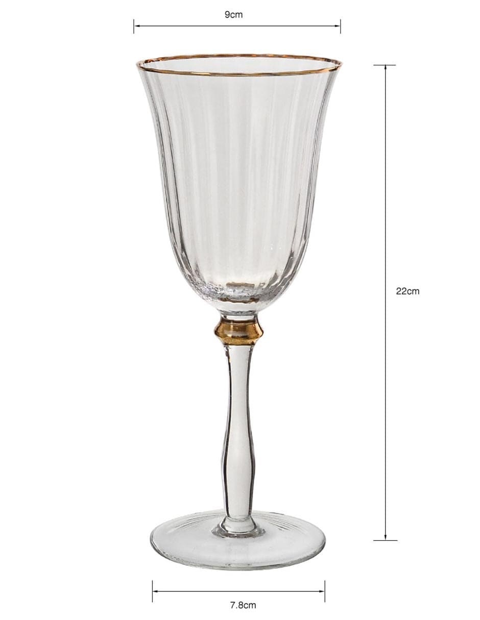 Copa para vino de vidrio 4