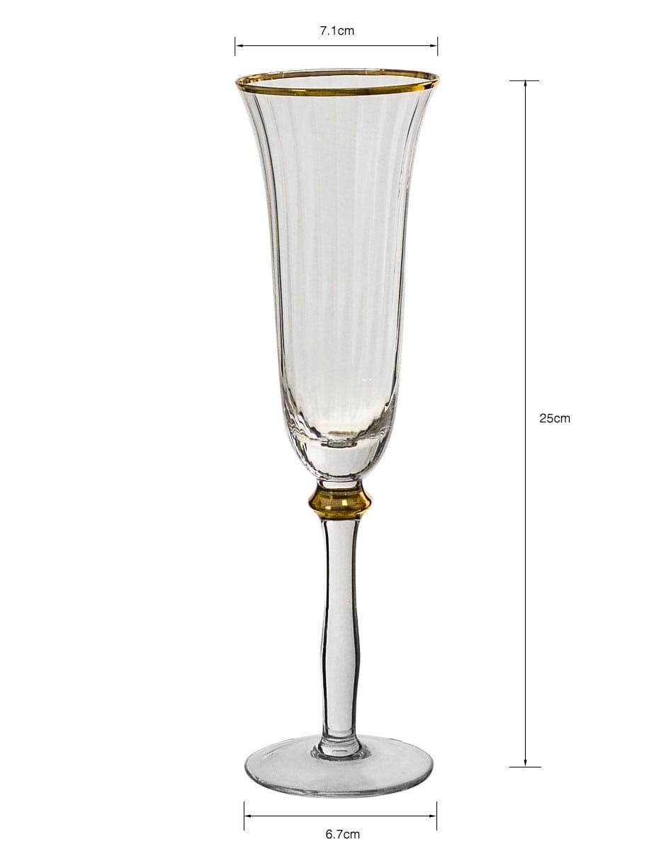 Copa flauta Roya de vidrio 4