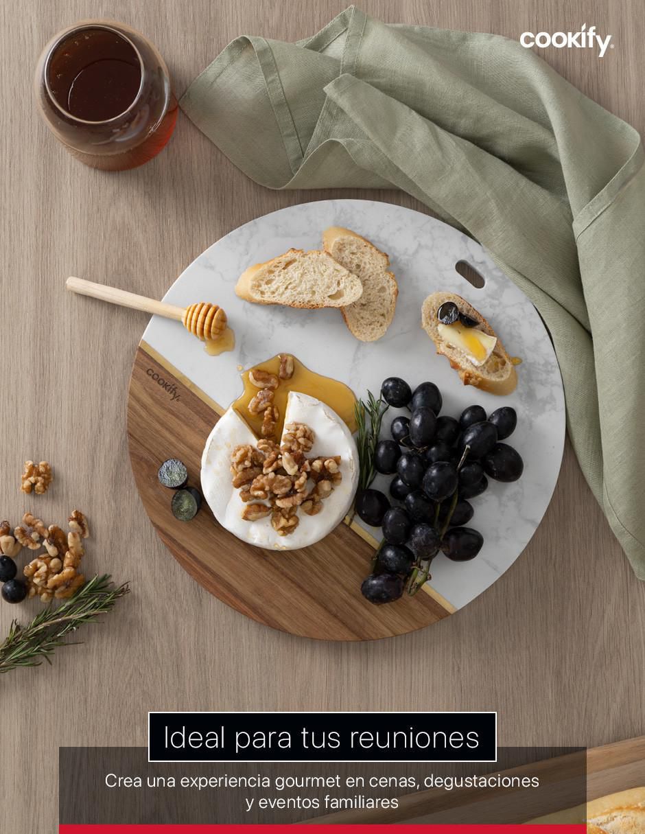 Tabla para queso de madera y mármol 5