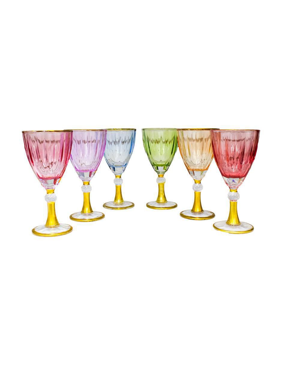 Set de copas para vino Galerias El Triunfo de cristal Liverpool