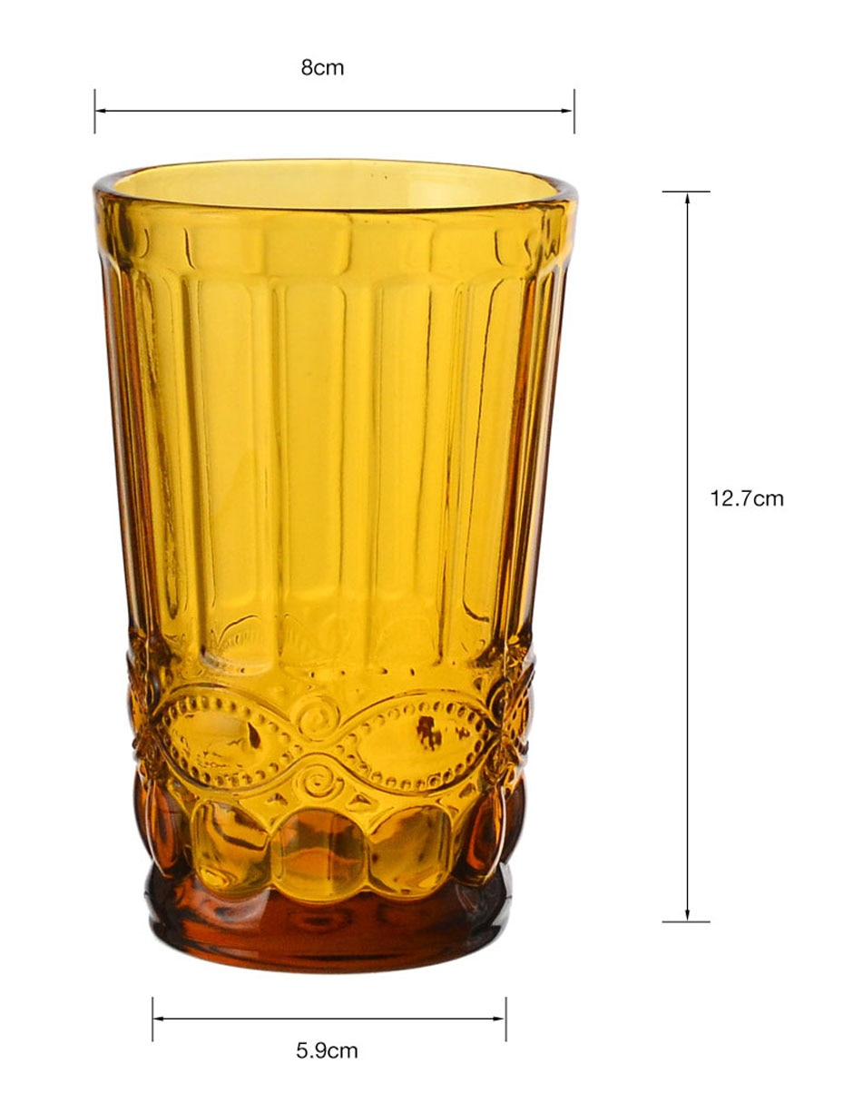 Vaso para agua Genevieve de vidrio 4