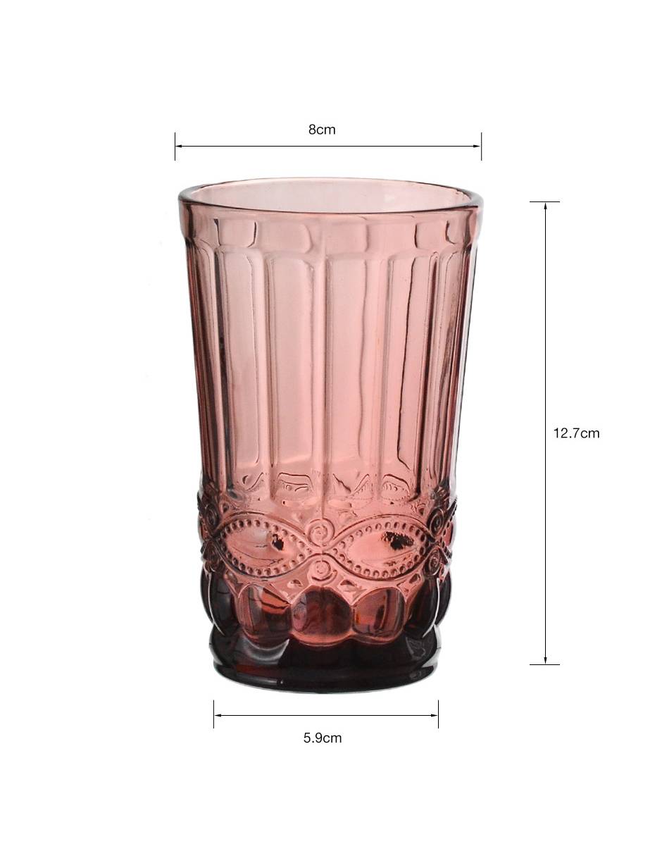 Vaso para agua Genevieve de vidrio 4
