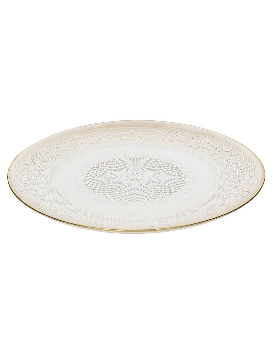 Plato base de vidrio