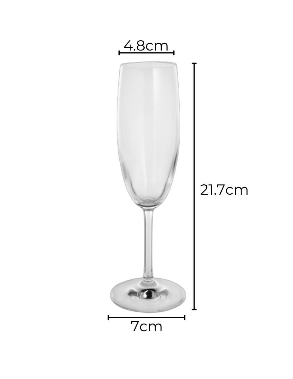 Set de copas para champán Gala 17 de vidrio 3