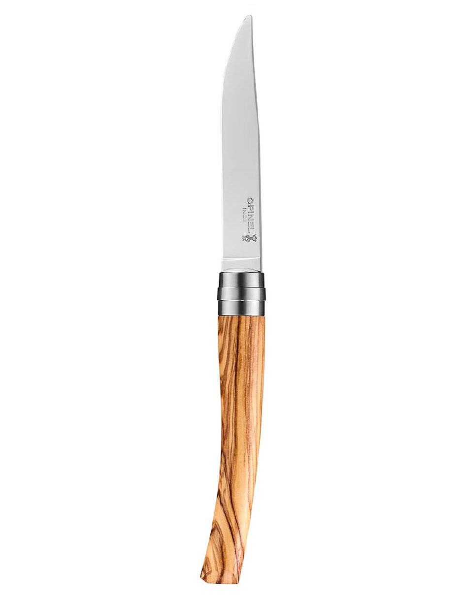 Set de cuchillos carniceros elegante de madera mixta 4 piezas 2