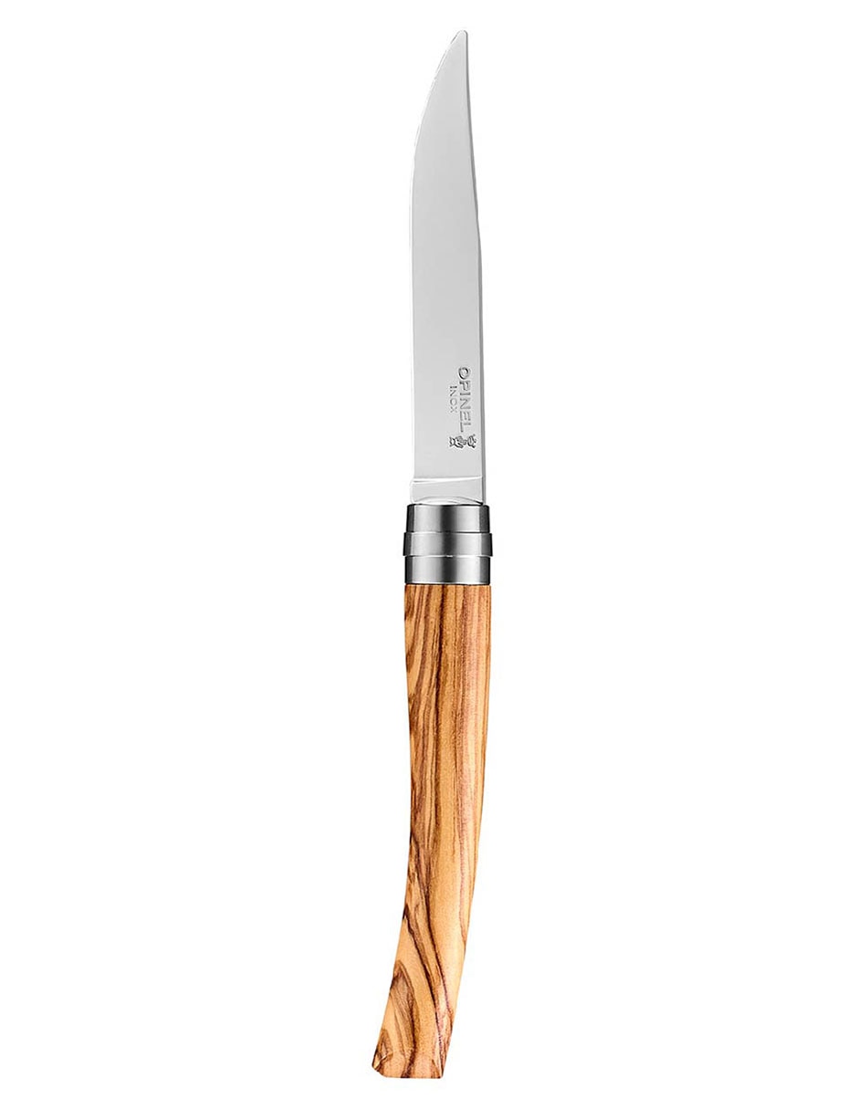 Set de cuchillos carniceros elegante de madera de olivo 4 piezas 2