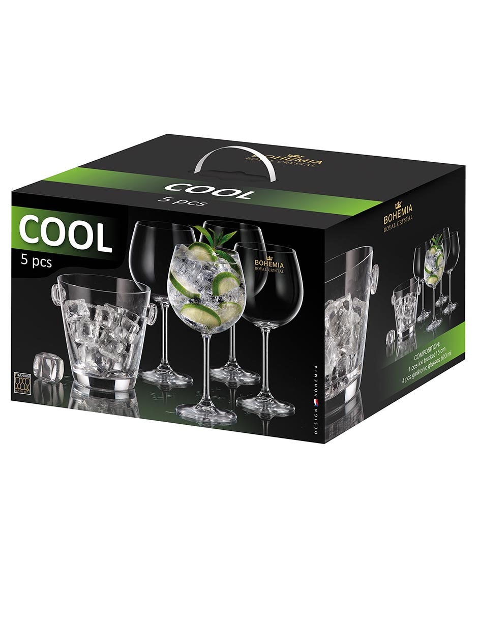 Set de copas para gin Royal de Cristal 5 piezas 4