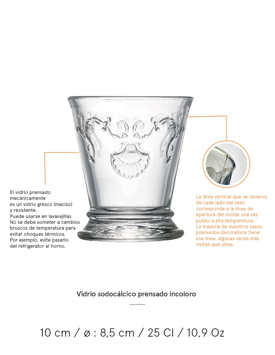 Vaso Versailles de vidrio 5