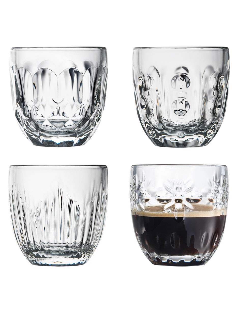 Set de taza express Troquet de vidrio