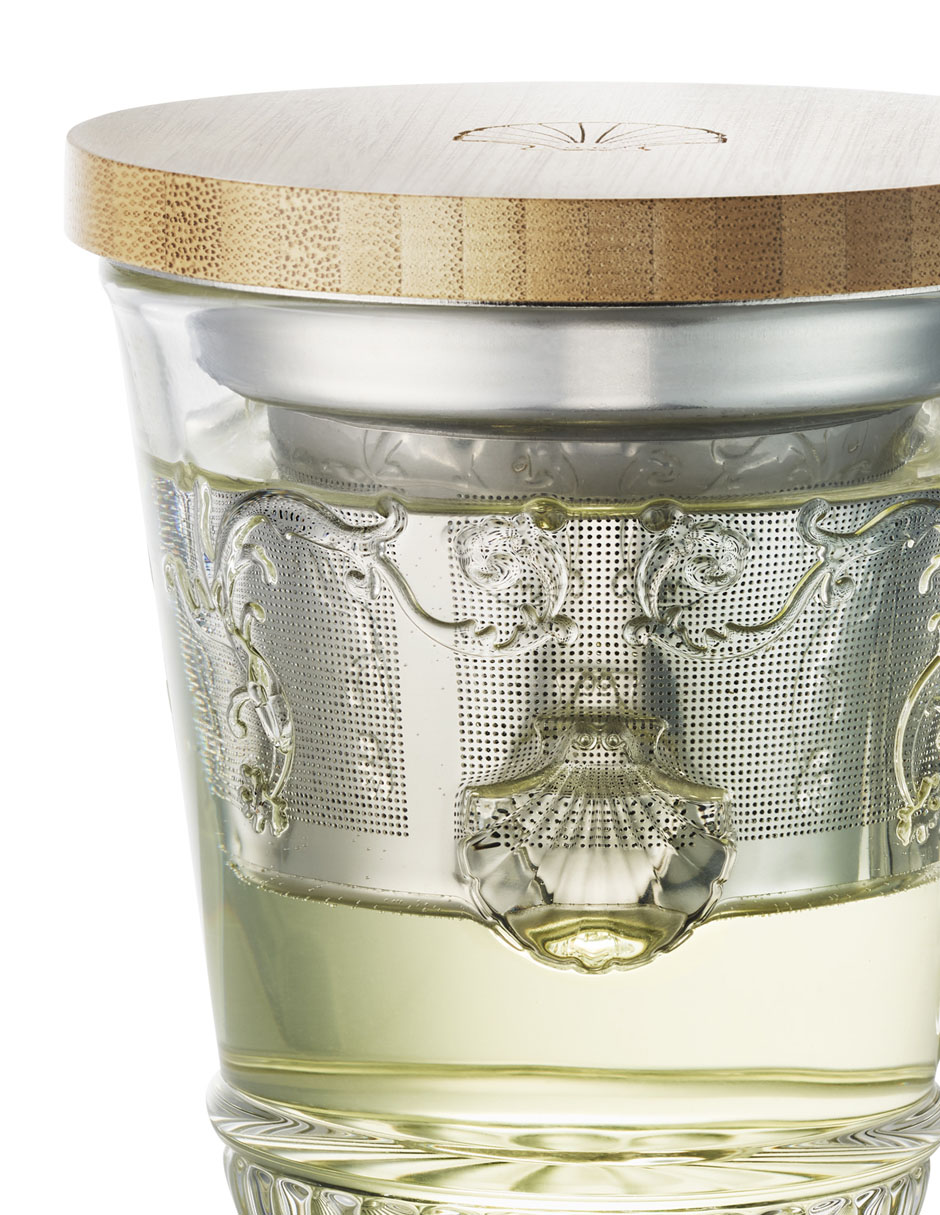 Infusor Versailles de vidrio para té 2