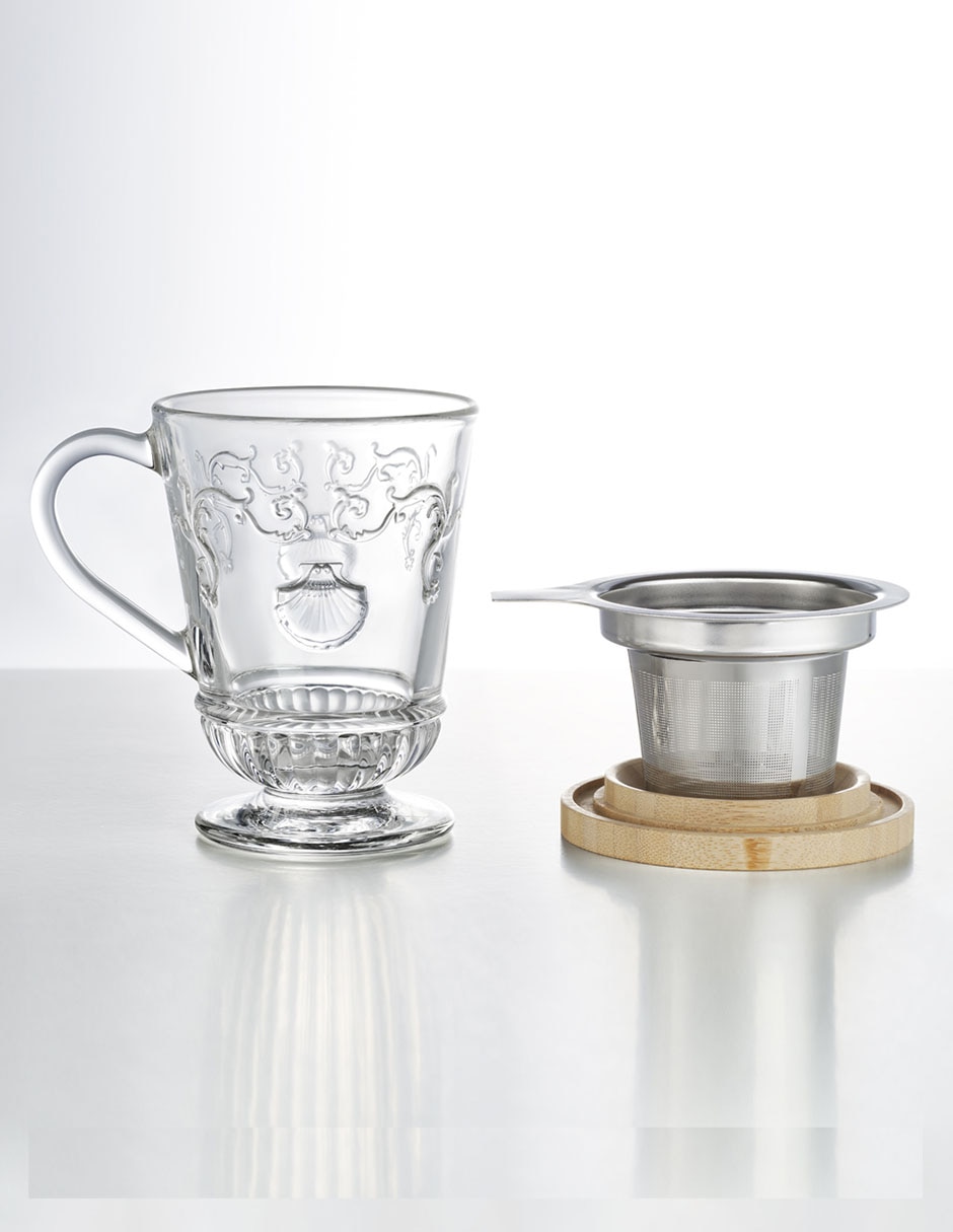 Infusor Versailles de vidrio para té 3