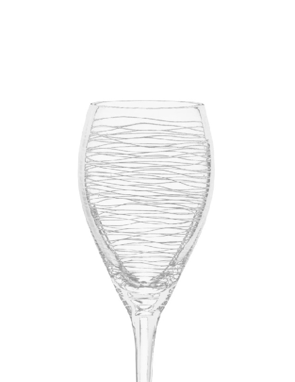 Copa para vino blanco Grafitti de vidrio 2