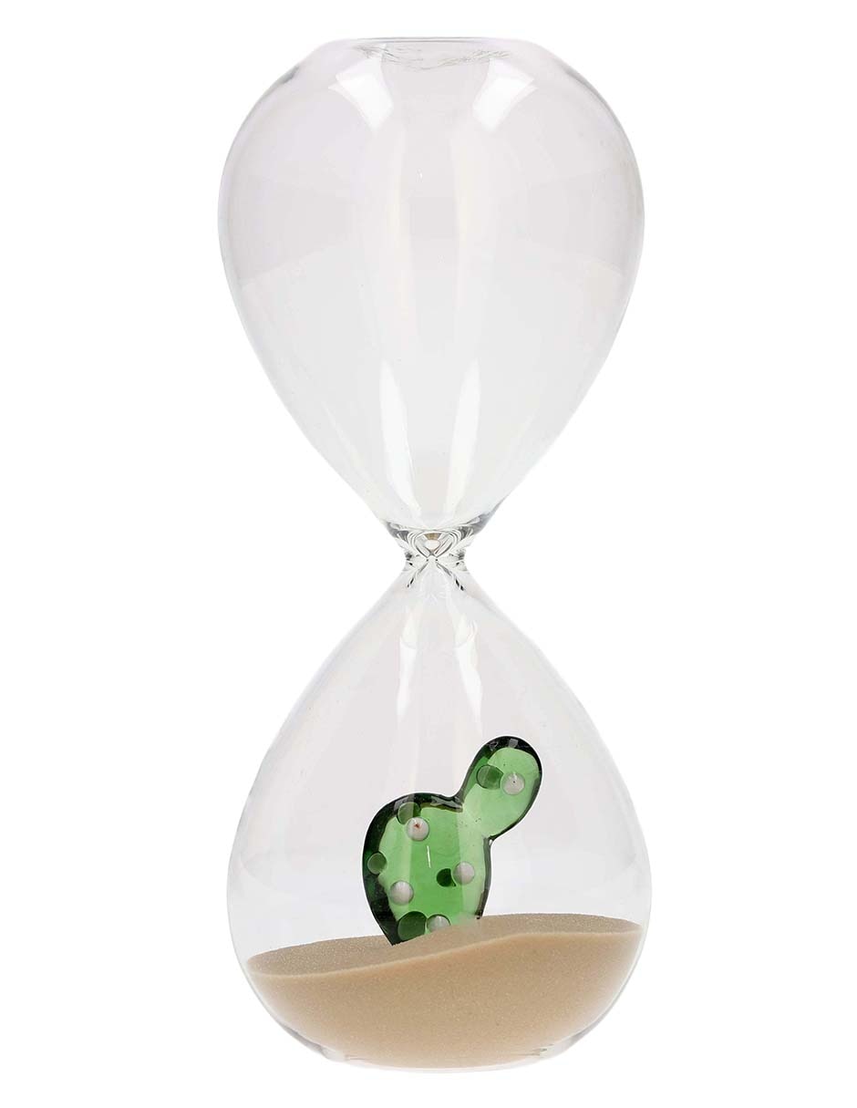 Reloj de arena desert plants de vidrio 2