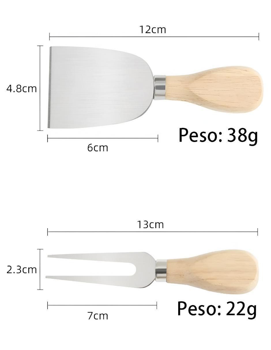 Set de cuchillos para quesos xtllar1559 8 piezas 5