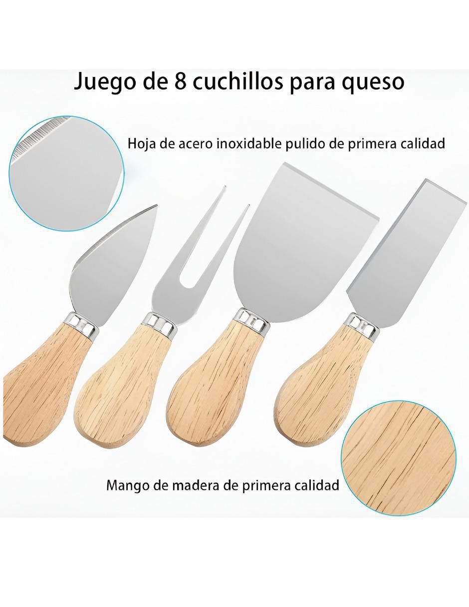Set de cuchillos para quesos xtllar1559 8 piezas 3